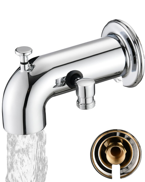LOCALAND Tub Spout with Diverter, Bathtub Spout for Hand Shower,Chrome Plated