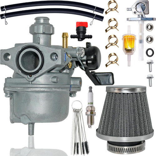 Carburetor Fits for Honda XR70R 1997-2003 for CRF70 XR70 1997-2005 for CRF70F 2004-2012 16100-GCF-672 With Air Filter & Fuel Valve Petcock & Spark Plug