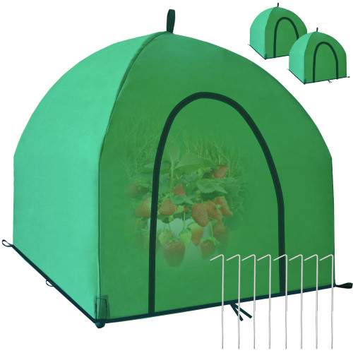 59″*59″*60″ Large Winter Plant Warm Covers with Air Hole for Raised Bed- Warm Tent Freeze Protection Humidity Domes for Germination, Seedling Propagation Protecting Plants from Animals
