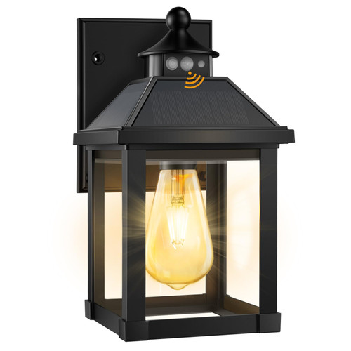 AEQ Solar Porch Lights Outdoor Dusk to Dawn with Motion Sensor
