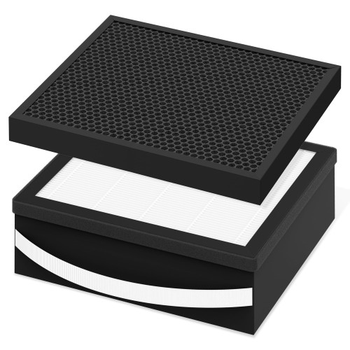 X5 Replacement Filter Compatible with Airdog X5 Air Cleaner Purifier with 1pcs Main Filter and 1pcs Activated Carbon Filter