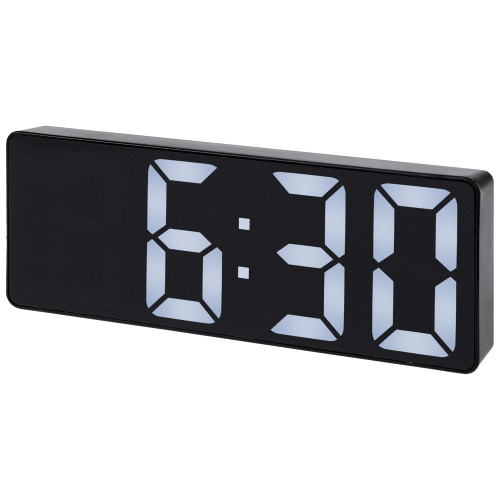 HMETOL Large Digital Alarm Clock Big Numbers for Seniors & Visually Impaired, 3-Level Dimmable Brightness, Snooze, Used by Plugging for Bedroom, Office, Dorm 6.3" L x 1" W x 2.4" H White