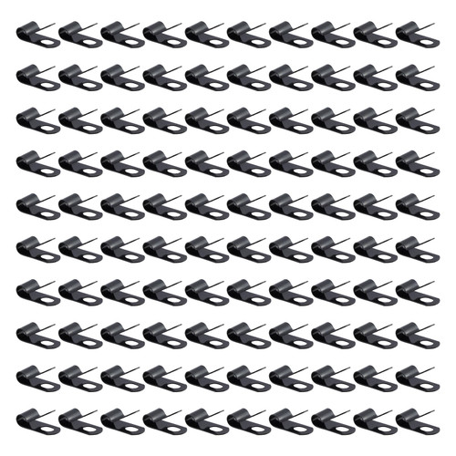 Oedema 100Pcs Wire Fence Clips Black Fencing Mounting Clamp Clip