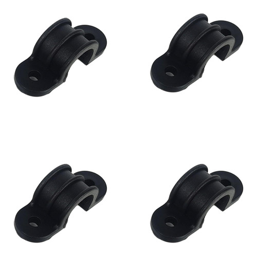 4 Pack Rollator Seat Cushion Bracket Mounts - Parts Rollator Walker Seat Clamp - U Brackets for 4 - Wheel Foldable Rollators with Padded Seats, （0.74in）