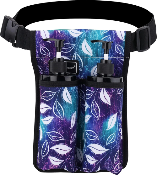 "Massage Bottle Bag Massage Oil Holster Lotion Holster Massage Therapist Massage Style: 2 Bottle, Color: Lsbaisy"