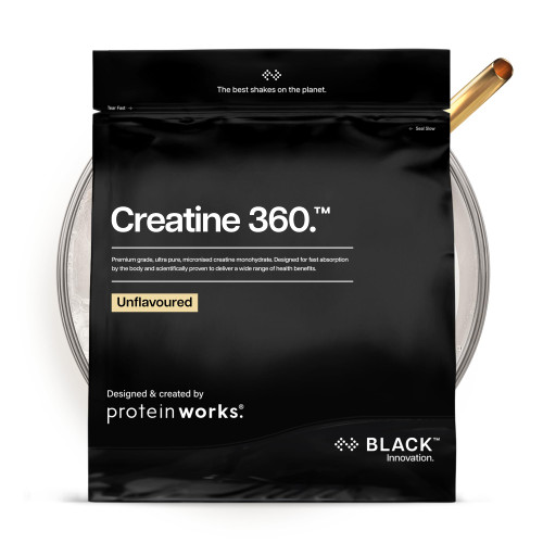 Protein Works | Creatine 360 - Black, Unflavoured, 83 Servings, 250g