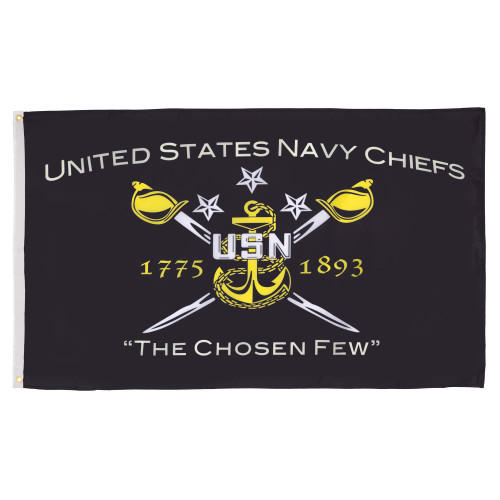 AZ FLAG USA navy chiefs Flag 150x90 cm 100D Polyester 2 Grommets