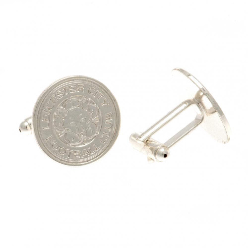 Leicester City F.C. Silver Plated Cufflinks CR Official Merchandise