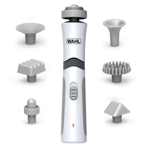 Wahl Flex Cordless Vibration Massager, Improves Blood Circulation, Release Muscle Knots, 7 Attachments, Wand Massagers, Cordless Massage, Adjustable Speed Settings