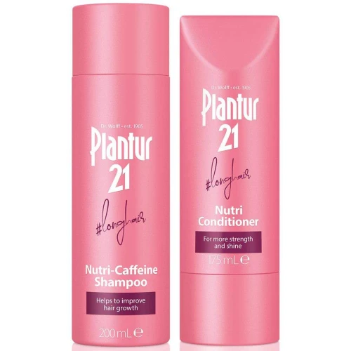 Plantur 21 longhair 200ml Shampoo and 175ml Conditioner Set for Long and Brilliant Hair | Improves Hair Growth and Repairs Stressed Hair | No Silicones