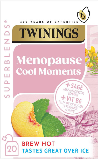 Twinings Superblends Menopause Cool Moments Tea, Peach, 20 Tea Bags