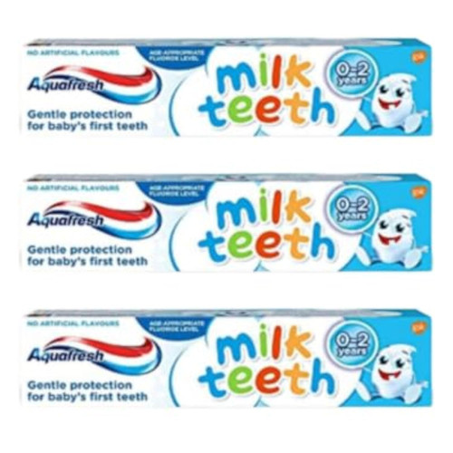 Aquafresh Toothpaste Milk Teeth 50ml - Pack of 3
