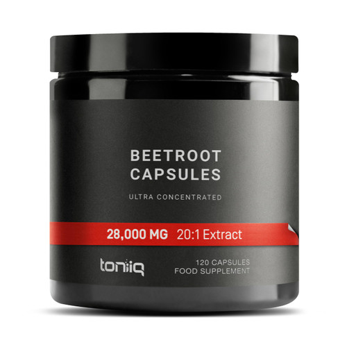 28,000mg 20x Concentrated Extract Beetroot Capsules - Natural Nitric Oxide Booster - Highly Concentrated and Bioavailable - Third-Party Tested Beet Supplements - 240 Veggie Capsules - 120 Servings