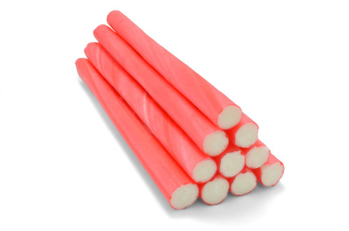 Wyeland Confectionery Blackpool Rock Candy Sticks, Pink Mint, 5 Sticks