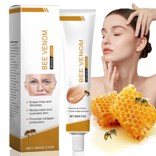 Bee Venom Wrinkle Removal Cream,Face Cream for Women,Bee Venom Anti-Wrinkle Cream,Skin Firming Cream,Bee Venom Skin Treatment Cream,Anti Wrinkle Firming Multi Purpose Cream,Skin Tightening Cream