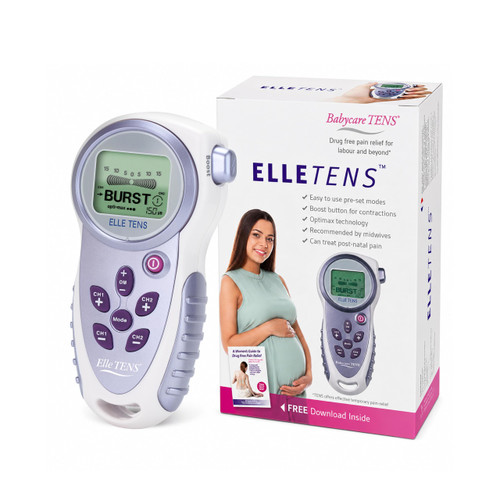 Babycare TENS Elle TENS Maternity TENS Machine for Labour & Pregnancy Pain Relief, Dual Channel, Birth Mode, Includes Electrodes & Batteries