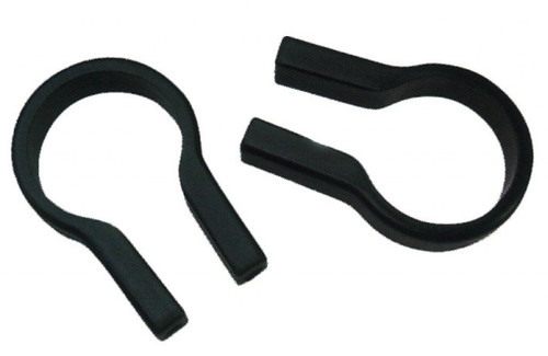 Rixen & Kaul Unisex's Oversize Handlebar Clamps 31.8 for KlickFix Luggage, Black, One Size, Pack of 2