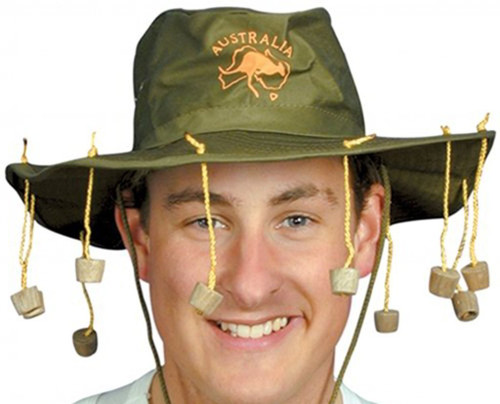 HENBRANDT Hat Australian With Corks for Fancy Dress Party Accessory