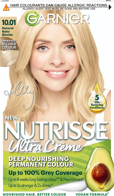 Garnier Nutrisse Ultra Crème Permanent Hair Dye, 10.01 Natural Baby Blonde
