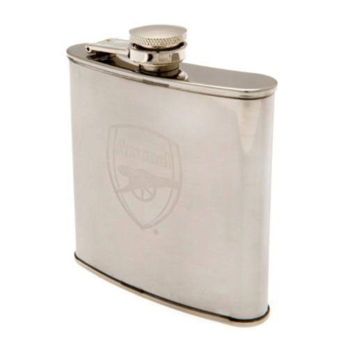 Arsenal F.C Chrome Hipflask