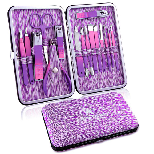 Manicure Set Professional Nail Clippers Kit -16Pcs Pedicure Care Tools
