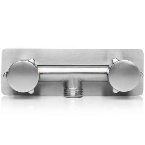 Renator All Metal RV Shower Faucet, Camper Shower Faucet Valve, 4” RV Shower Replacement Valve Diverter (Brushed Nickel)