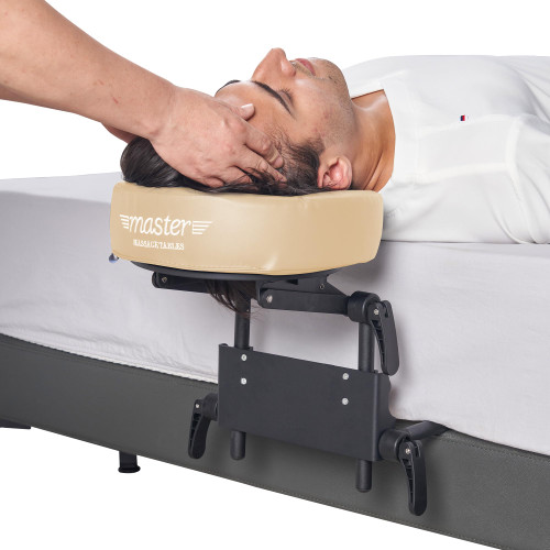 Home Use Sleeping Mattress Top Massage Kit-Adjustable Headrest Face Pillow Cradle & Face Cushion Support Bracket, Head Face Rest Support- Eye Surgery Recovery - Cream