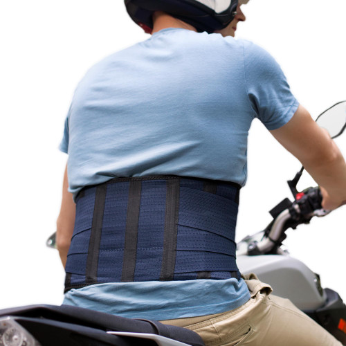 AVESTON Kidney Belt Back Support Brace for Motorcycle Riding Motocross for Men/Women X-Large size fits Circumference 41 – 48 inch around belly