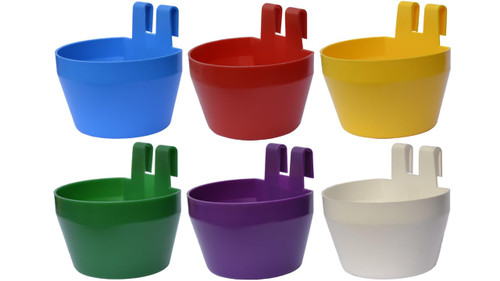 Supa Supa Poultry Cage Cups/Galley Cups/Aviary Cups For Birds, Multi-Coloured, 12 Count