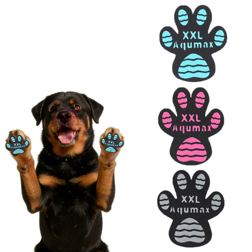 Aqumax Dog Anti Slip Paw Grips Traction Pads,Dog Feet Stickers with Stronger Adhesive,Paw Protection to Provide Traction for Slippery Floors,Essentials for Senior Dogs,12 Sets (48 pcs) XXL Multicolor