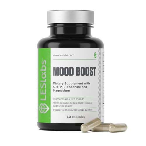 LES Labs Mood Boost Mood & Stress Support Supplement, 60 Capsules