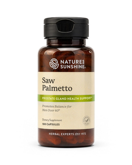 Nature's Sunshine Saw Palmetto, 100 Capsules, Kosher | Naturally Helps Improve Prostate Health and Helps Balance Hormones for Adult Men and Women