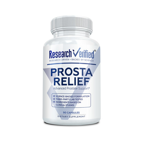 Research Verified Prosta Relief - Saw Palmetto and Bioperine - Prostate Health, Bladder & Urinary Health, Drive and Performance - Pure Natural, 90 Capsules (Pack of 1)