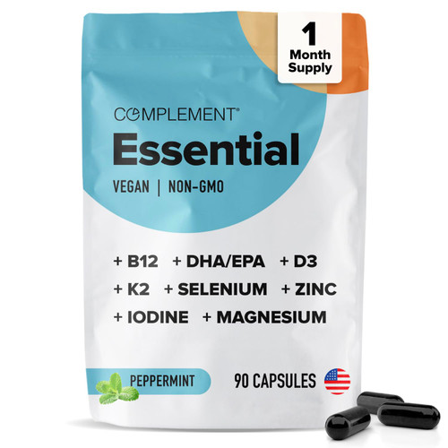 Complement Essential Vegan Multivitamin for Women & Men (30 Servings)