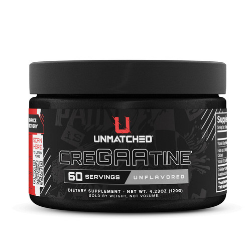 Unmatched CreGAAtine Optimized Creatine, Strength Support, 60 Servings