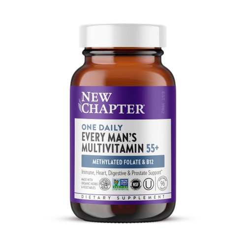 New Chapter Every Man's One Daily 55+ Multivitamin, 96 Tablets