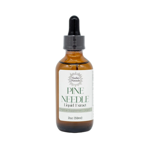 Noelle's Naturals Pine Needle Extract Tincture - Wildcrafted Eastern White Pine Needles, Organic, High Shikimic Acid, Vitamin C & Antioxidants - Immune Support Drops, 2 fl oz