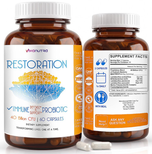 Restoration Probiotic Nail Fungus Supplement Extra Strength