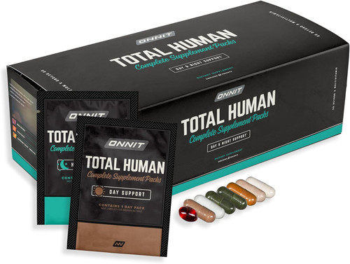 ONNIT Total Human Daily Multivitamin Packs for Men & Women, 30-Day Supply