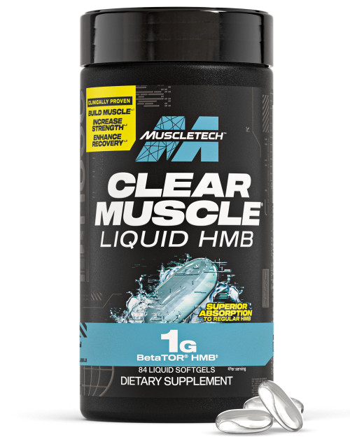 MuscleTech HMB Supplements 1000mg, Clear Muscle (84 Liquid Softgels)