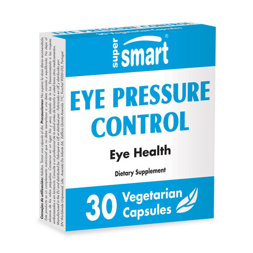 SuperSmart - Eye Pressure Control (Patented Ingredients) - with Mirtoselect Bilberry Extract & Pycnogenol Pine Bark Extract - Eyes Supplement | Non-GMO & Gluten Free - 30 Vegetarian Capsules