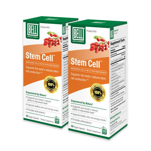 Bell Stem Cell Supplement, Cellular Renewal & Antioxidant, 2-Pack 120 Ct
