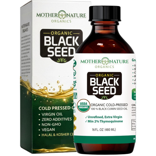 MNO Black Seed Oil High TQ 2% Nigella Sativa, 16 oz, Cold Pressed