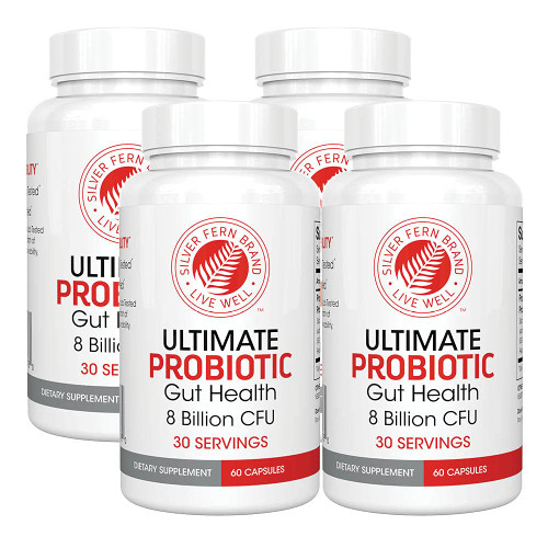 Silver Fern Brand Ultimate Probiotic 4-Pack – Probiotics for Women & Men