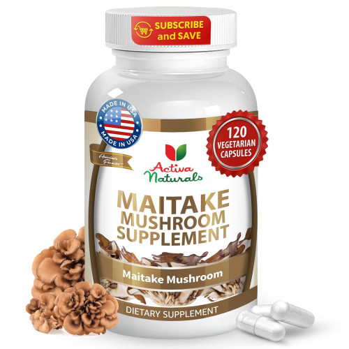 Activa Naturals Maitake Mushroom Extract for Immune Support, 120 Capsules