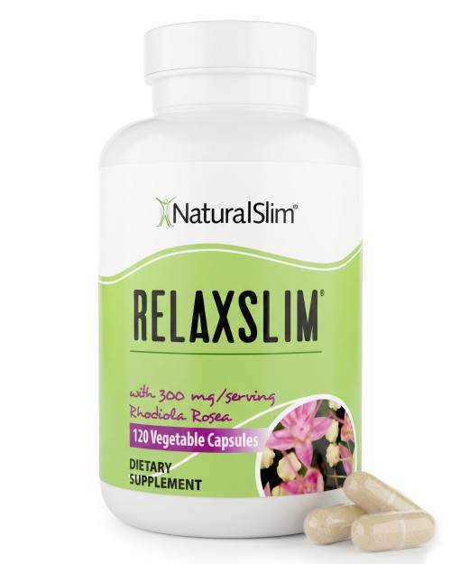 NaturalSlim Relaxslim Rhodiola Rosea & Adaptogenic Herb, 120 Capsules