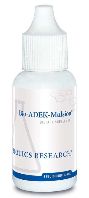 BIOTICS RESEARCH Bio ADEK Mulsion, Vitamins A D3 E K2 Liquid Drops, 1 fl oz