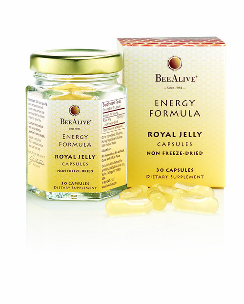 BeeAlive Royal Jelly Energy Formula Non Freeze-Dried 150mg 30 Capsules