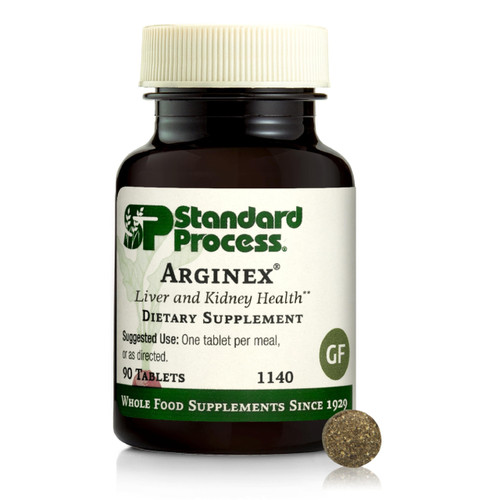 Standard Process Arginex, Vitamin A Liver & Kidney Supplement, 90 Tablets