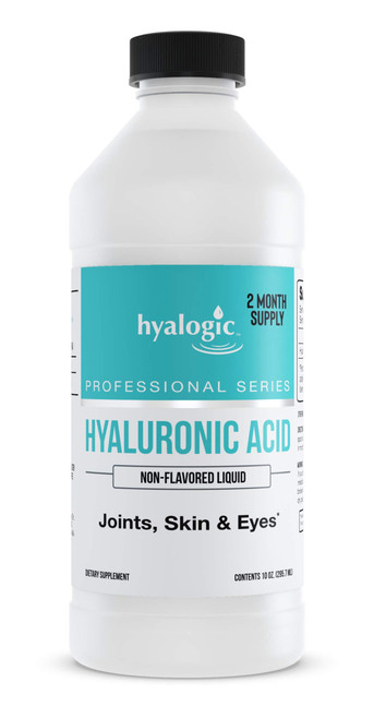 Hyalogic Hyaluronic Acid Liquid Supplement - 50mg High Molecular Weight Hyaluronic Acid for Joints, Advanced Joint Support, Vegan Oral Hydration Formula, 10 oz